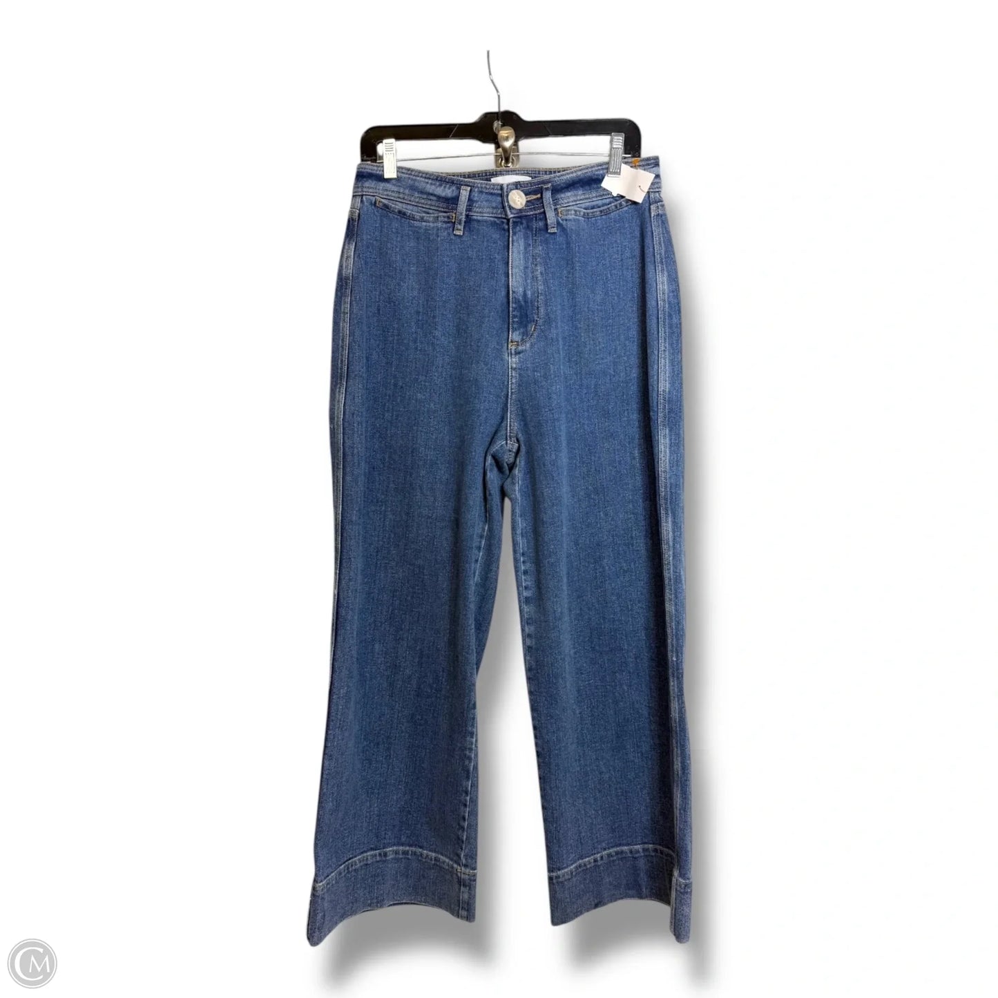 Jeans Cropped By Loft In Blue Denim, Size: 4