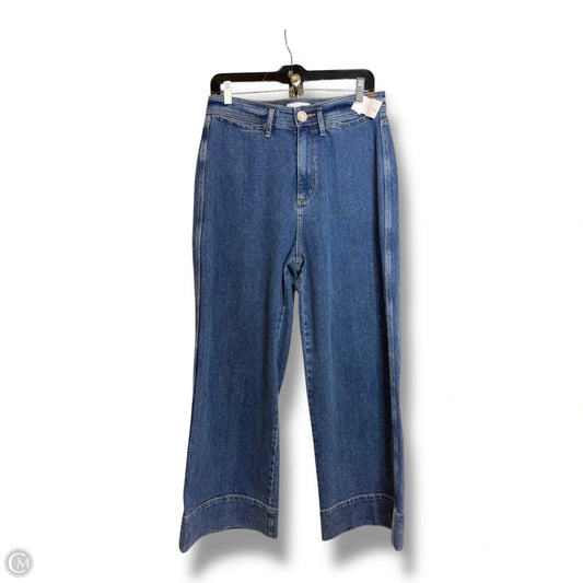 Jeans Cropped By Loft In Blue Denim, Size: 4