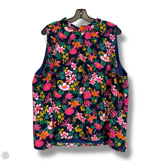 Top Sleeveless By J. Crew In Floral Print, Size: 3x