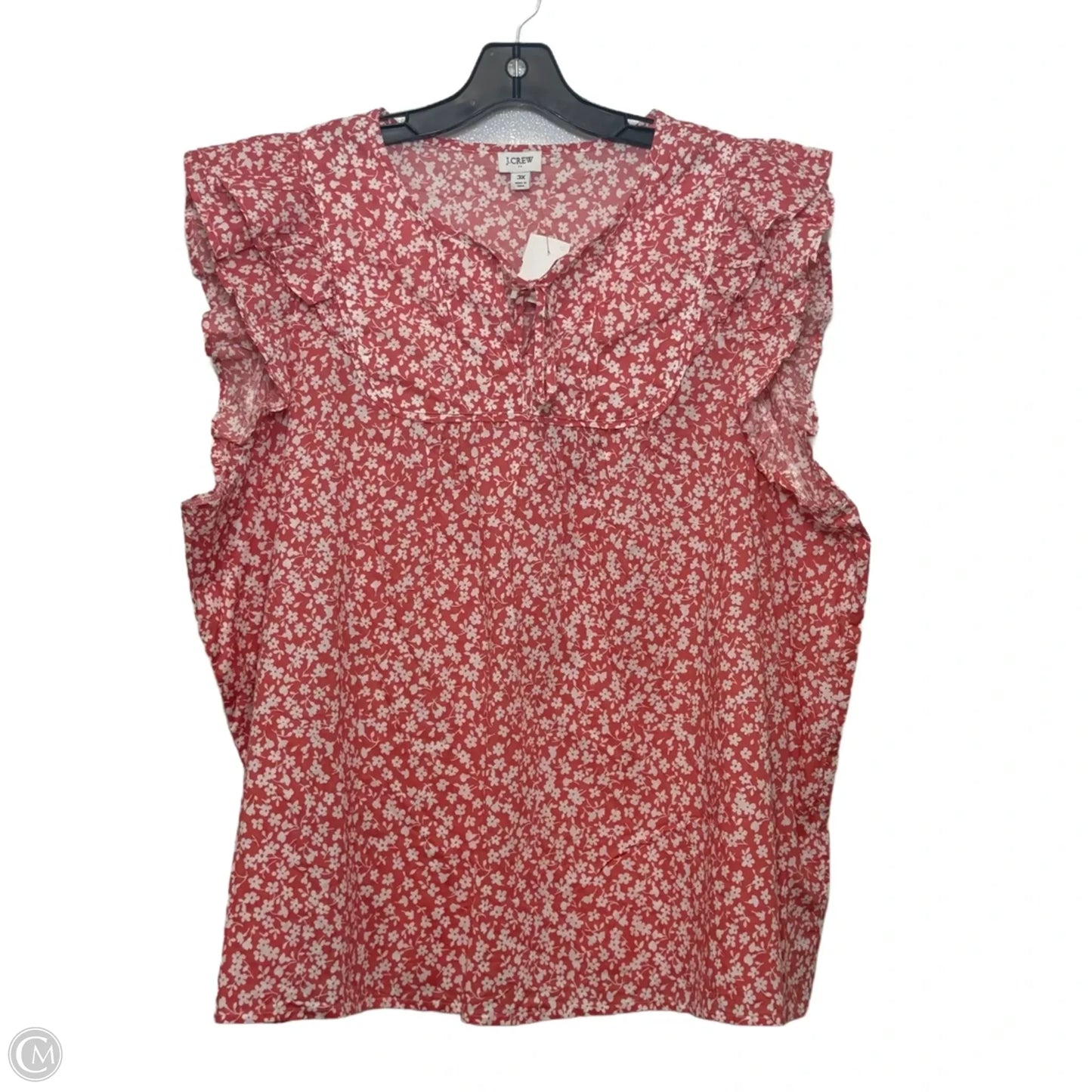 Top Sleeveless By J. Crew In Coral, Size: 3x