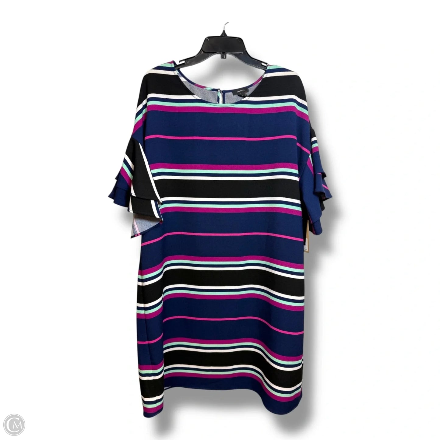 Dress Casual Short By Halogen In Striped Pattern, Size: 1x