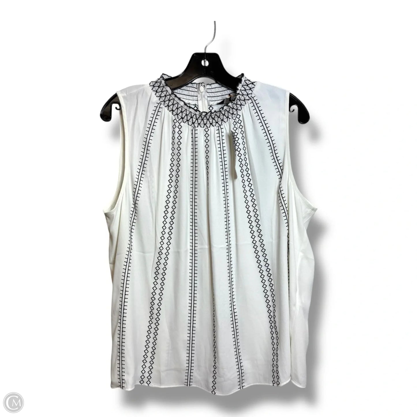 Top Sleeveless By White House Black Market In White, Size: 16