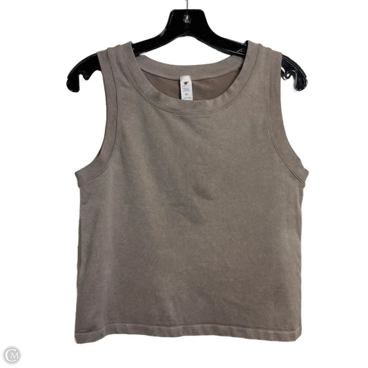 Tank Top By Yogalicious In Taupe, Size: Xl
