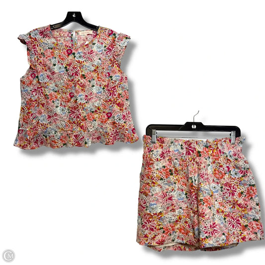 Shorts Set By Solitaire In Floral Print, Size: L