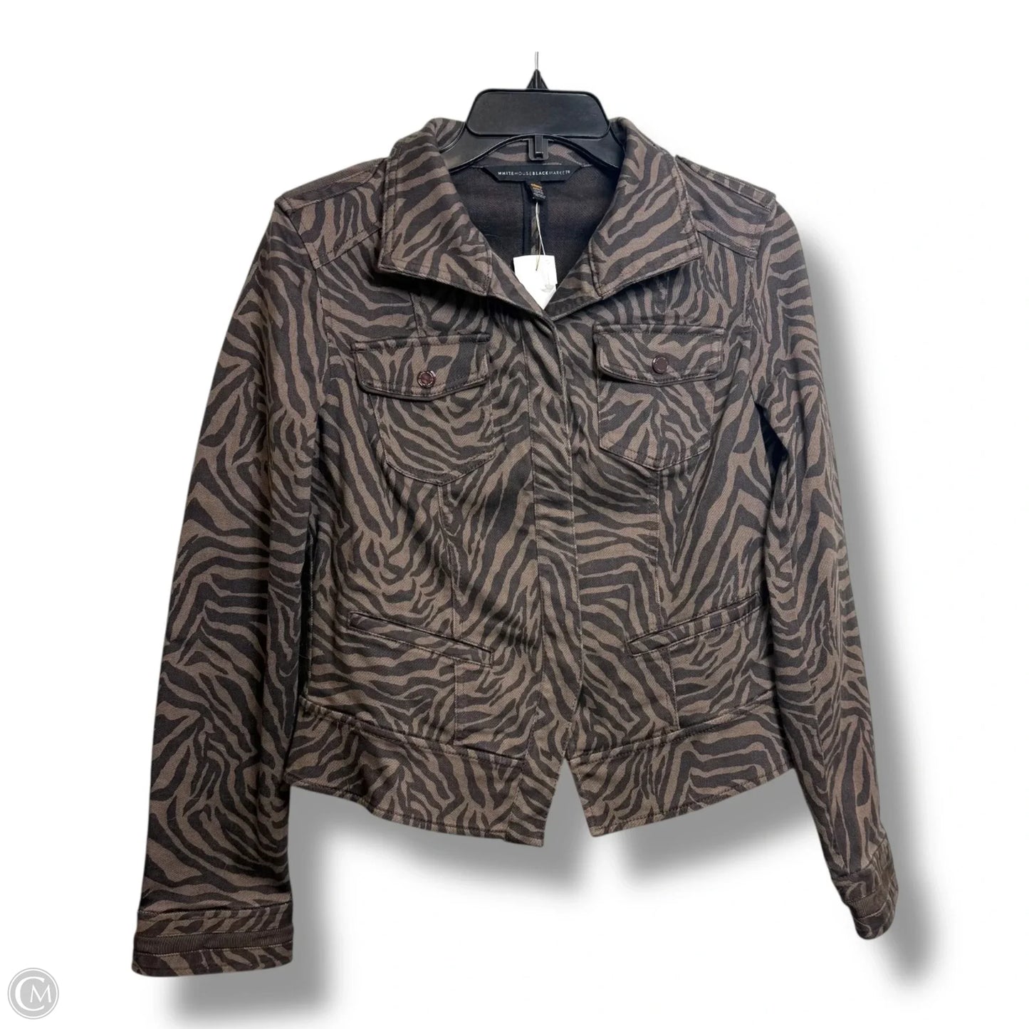 Jacket Denim By White House Black Market In Brown, Size: 8