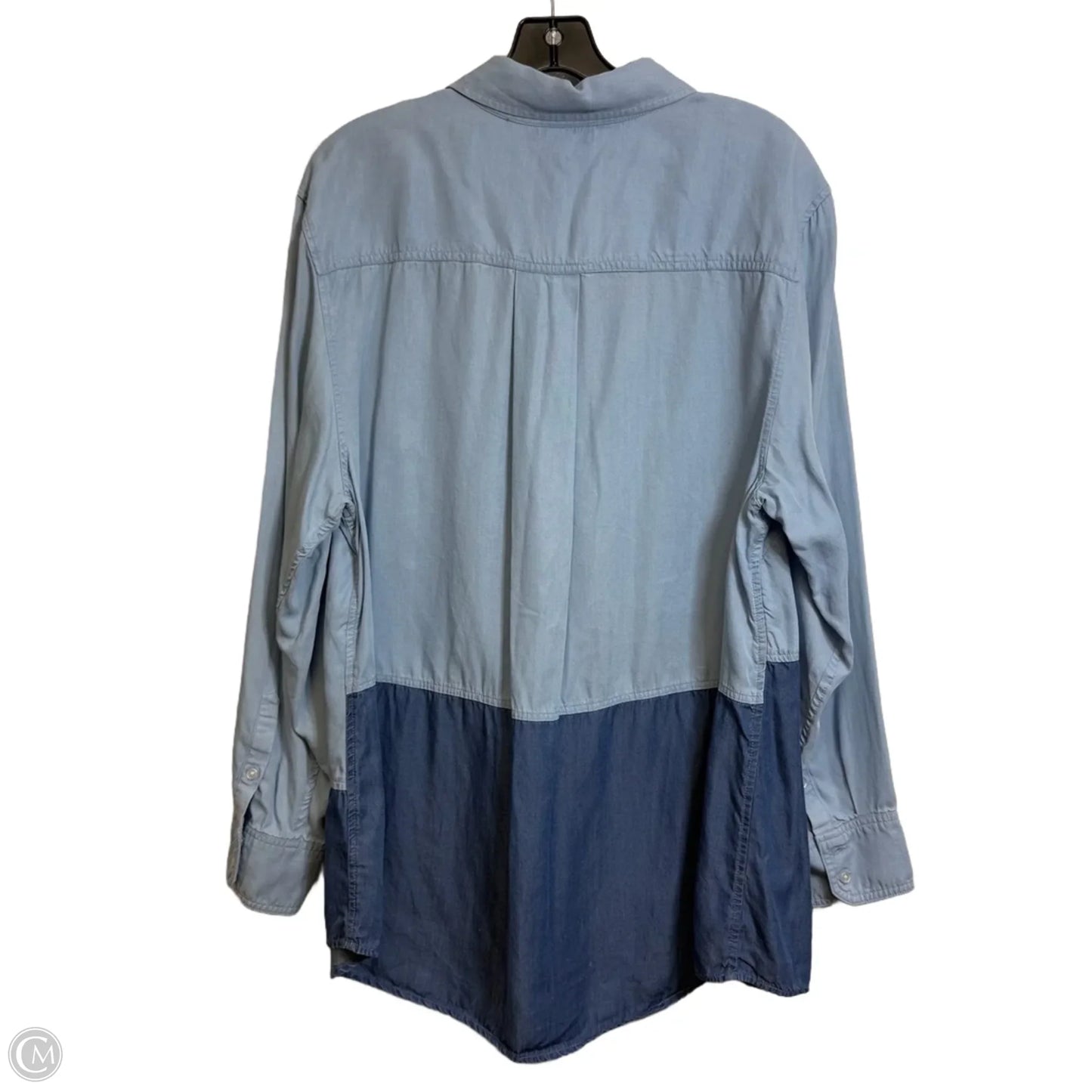 Top Long Sleeve By Lane Bryant In Blue Denim, Size: 20
