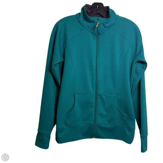 Athletic Jacket By Under Armour In Teal, Size: S