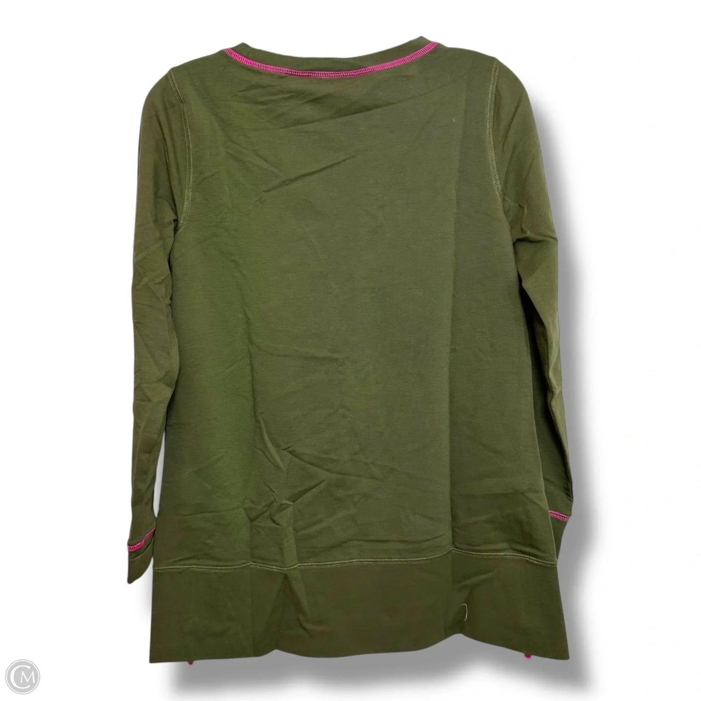 Top Long Sleeve By Belle By Kim Gravel In Green, Size: Xxs