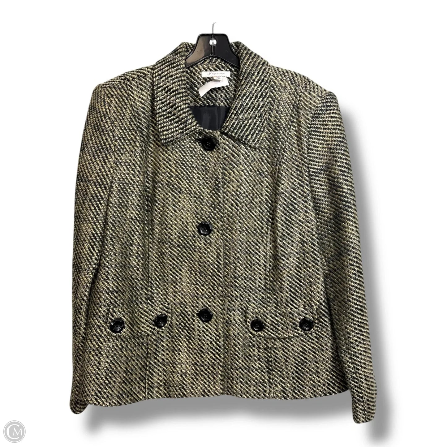 Blazer By Jm Collections In Black & Tan, Size: 18