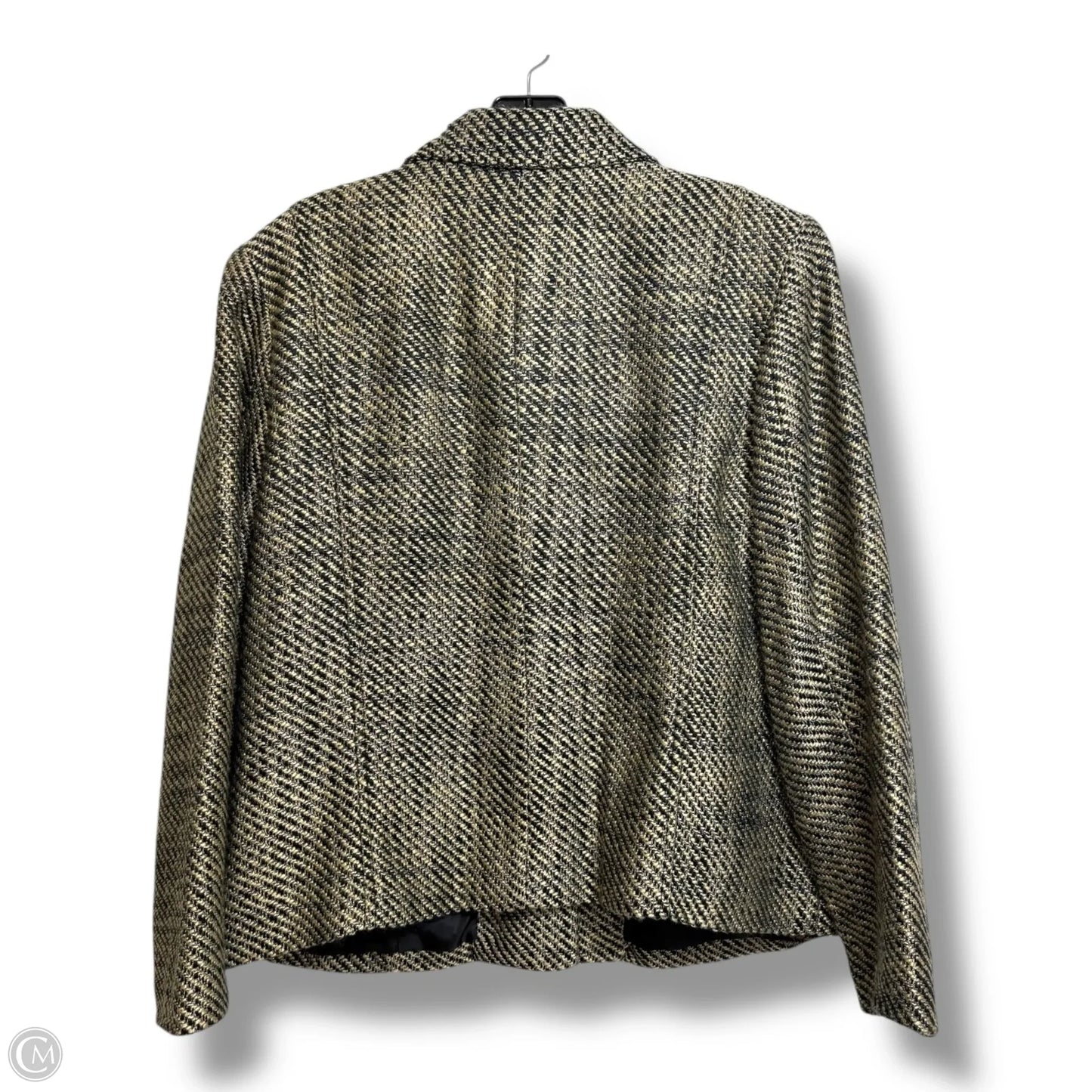 Blazer By Jm Collections In Black & Tan, Size: 18