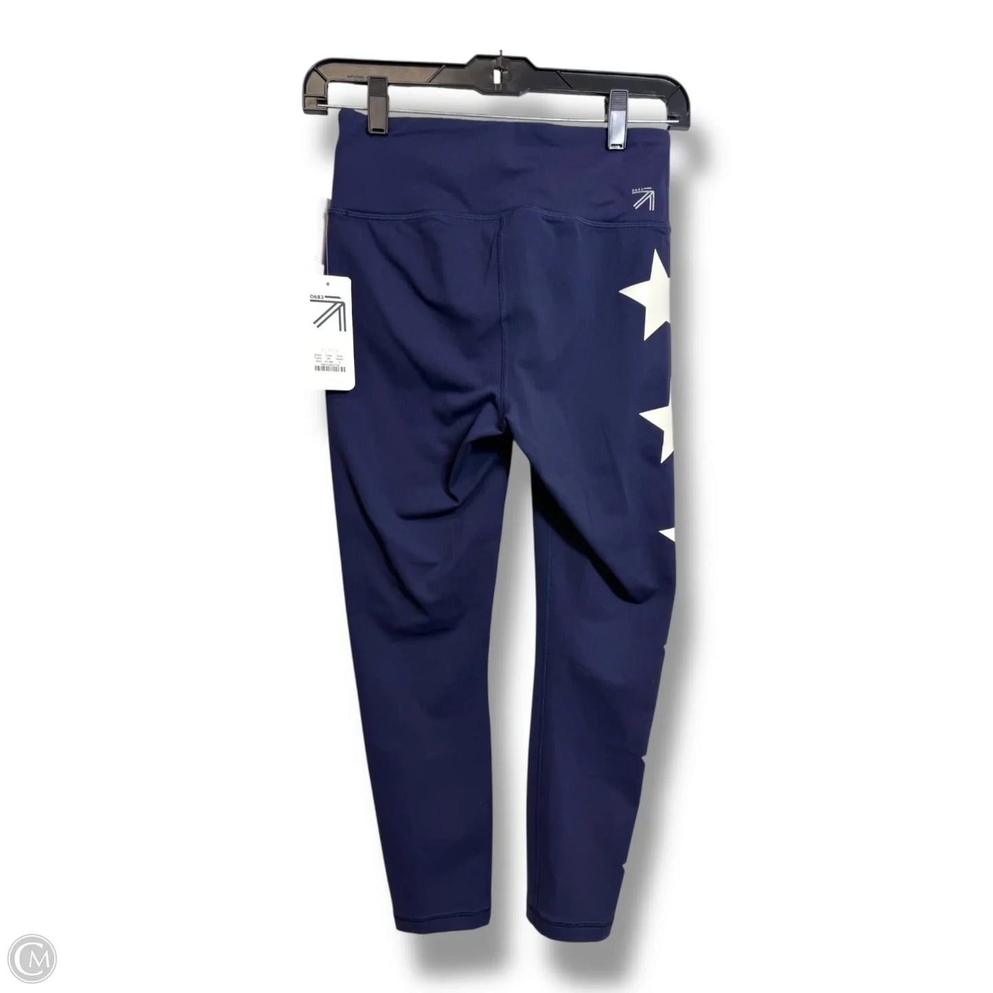 Athletic Leggings By New Balance In Blue & White, Size: S