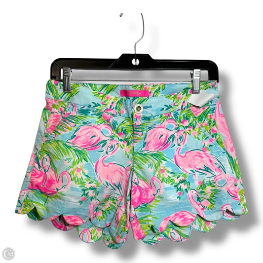 Flamingo Shorts Designer By Lilly Pulitzer In Multi-colored, Size: 0