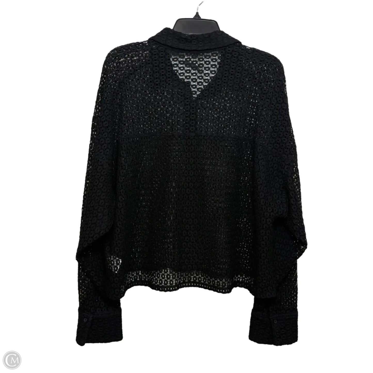 Top Long Sleeve By Express In Black, Size: Xl