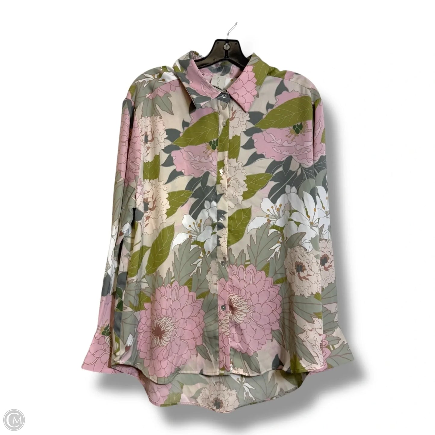 Top Long Sleeve By Joie In Floral Print, Size: Xl