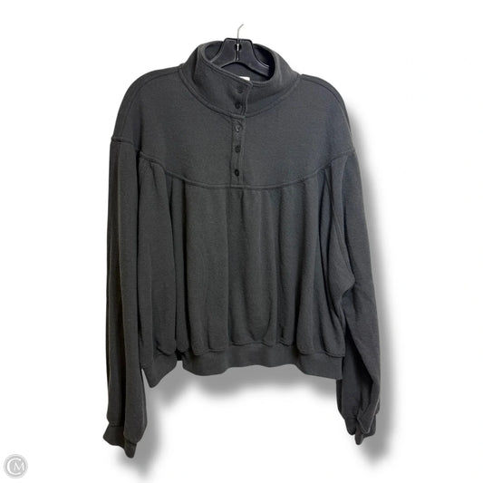 Top Long Sleeve By Aerie In Grey, Size: L