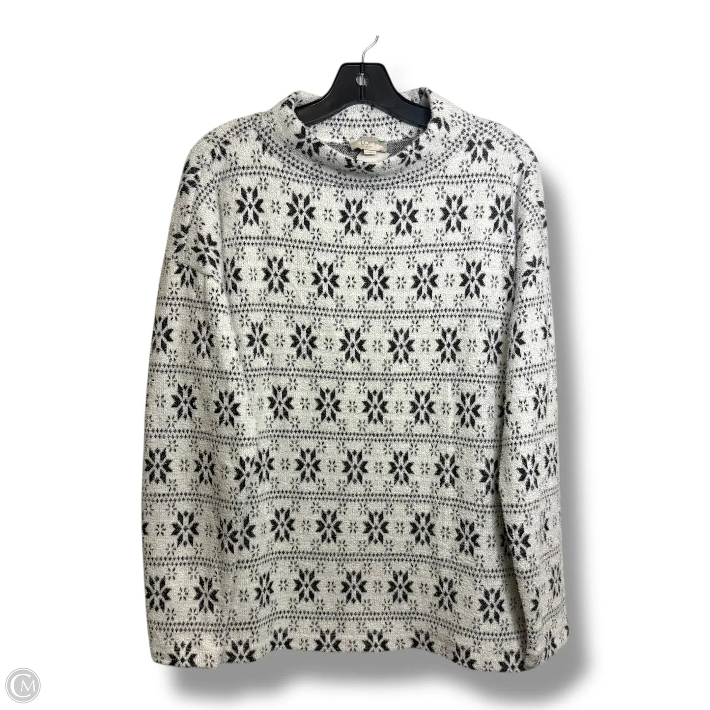 Sweater By Loft In White, Size: L