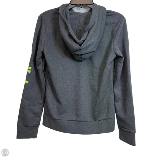 Sweatshirt Hoodie By Adidas In Grey, Size: M