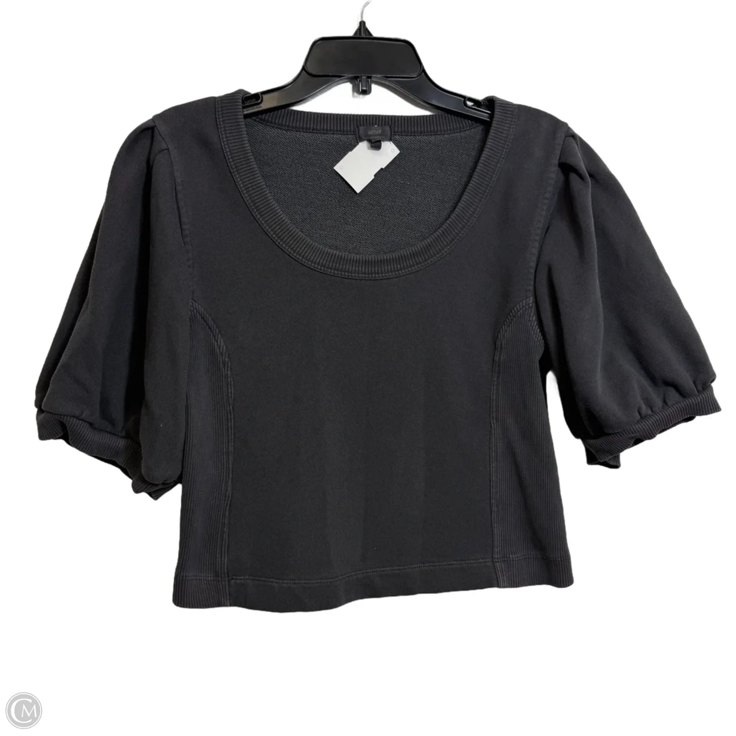 Top Short Sleeve By Aerie In Black, Size: L