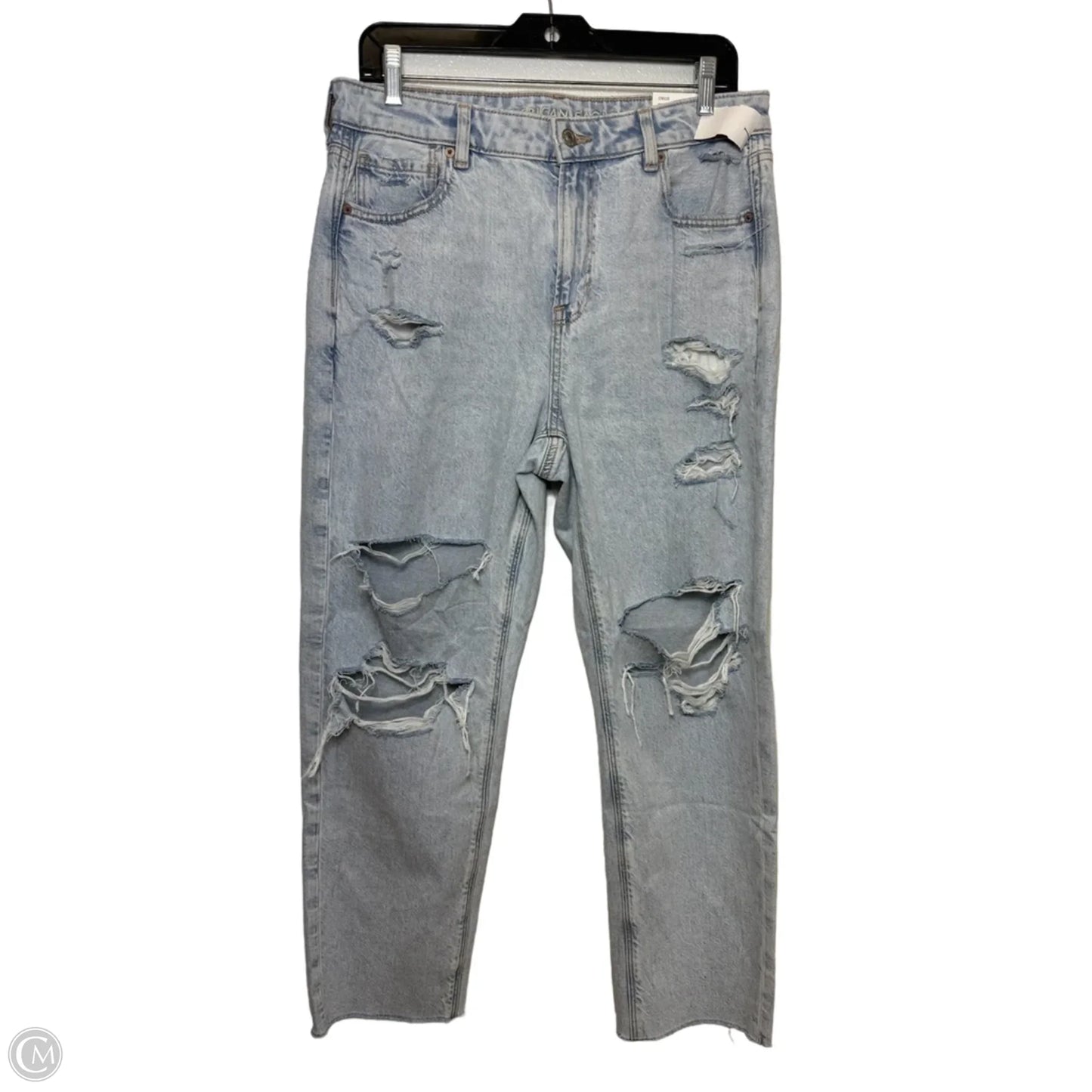 Jeans super high rise mom Jean By American Eagle In Blue Denim, Size: 10