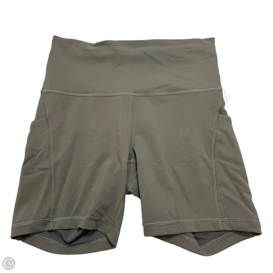 Athletic Shorts By Lululemon In Taupe, Size: 10
