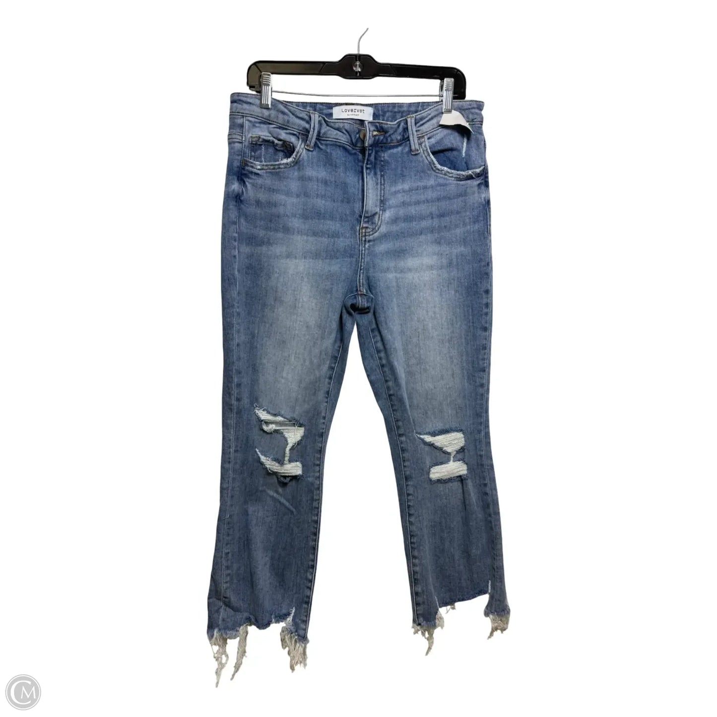 Jeans Straight By Vervet In Blue Denim, Size: 12