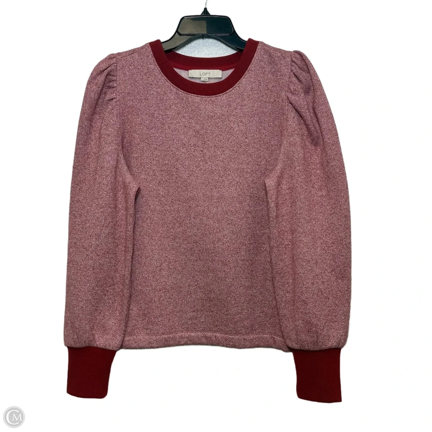 Top Long Sleeve By Loft In Red, Size: L
