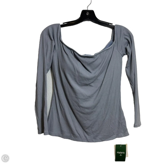 Athletic Top Long Sleeve Crewneck By Halara In Blue, Size: M