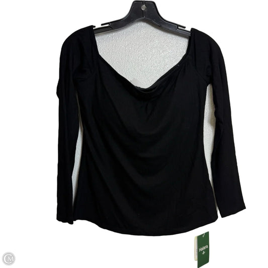 Athletic Top Long Sleeve Crewneck By Halara In Black, Size: M