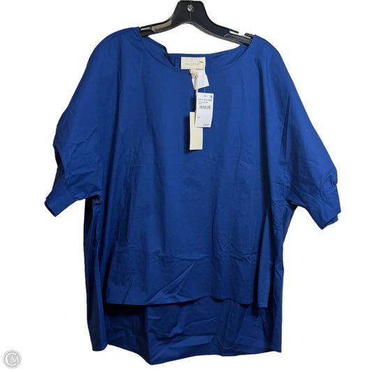 Top Short Sleeve By Melloday In Blue, Size: L
