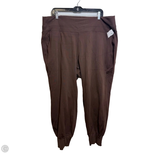 Athletic Leggings By Athleta In Brown, Size: 2x