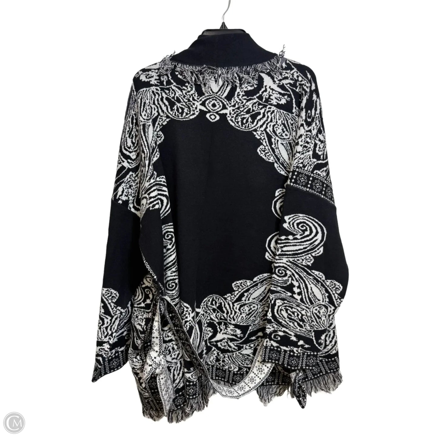 Cardigan By Sioni In Black & White, Size: 3x