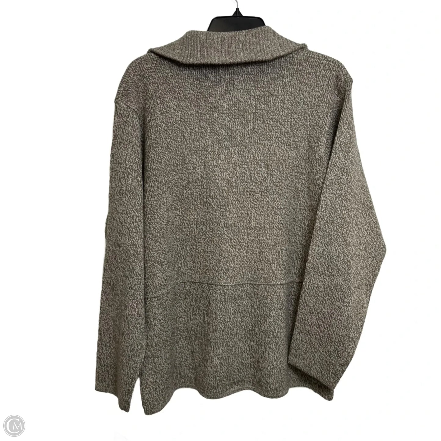 Cardigan By Clothes Mentor In Brown, Size: Xl