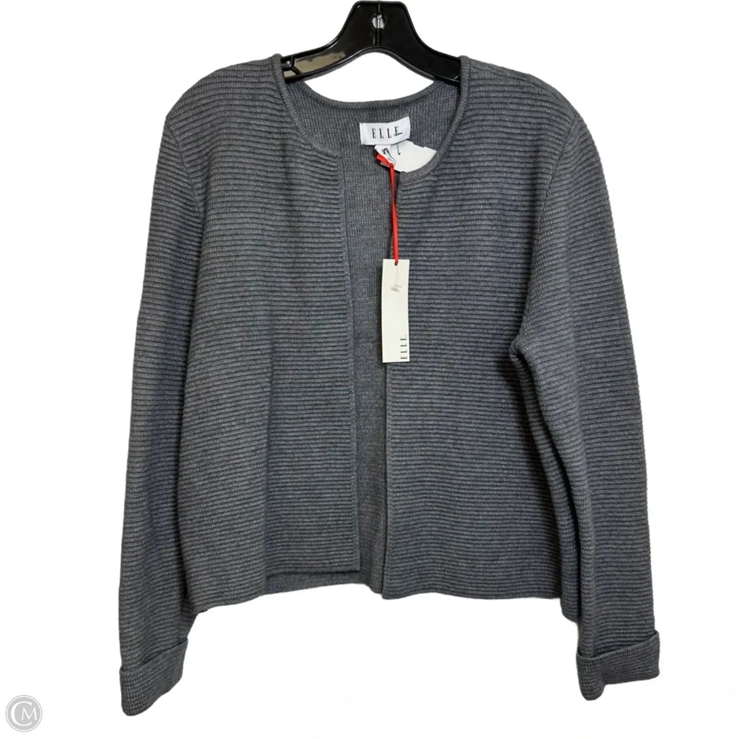 Cardigan By Elle In Grey, Size: L