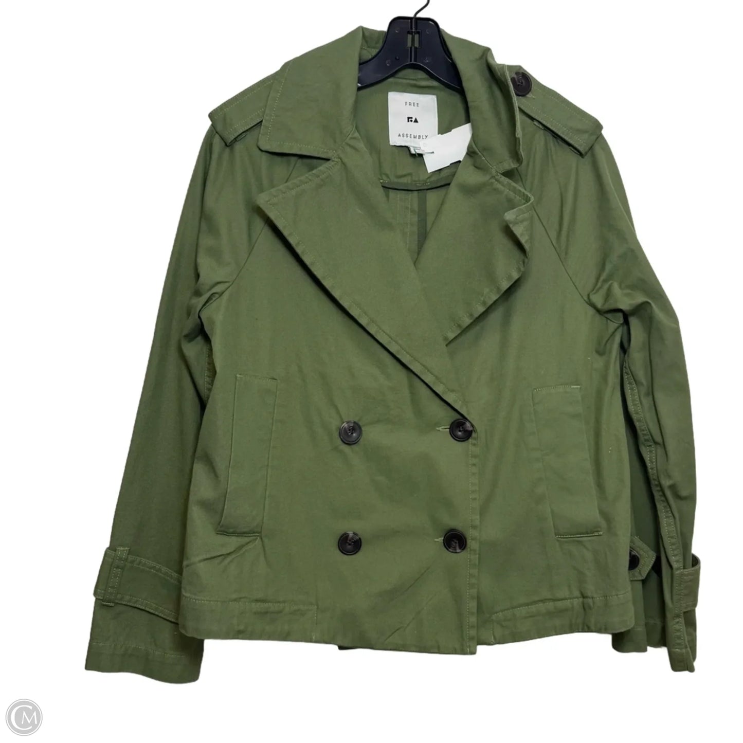 Jacket Other By Free Assembly In Green, Size: S