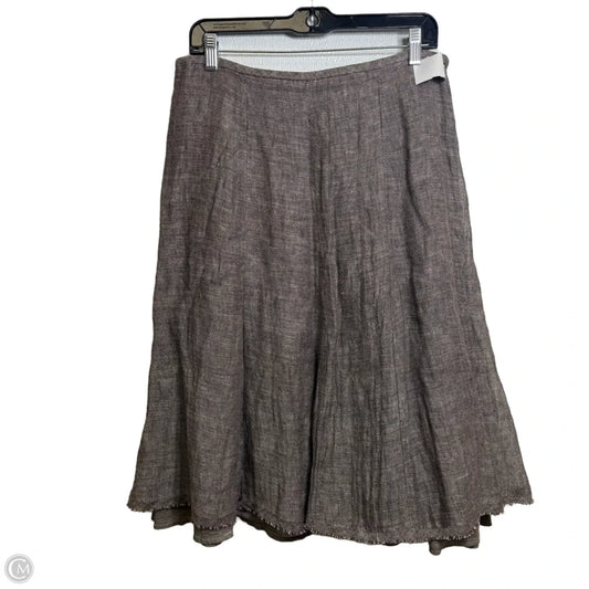 Skirt Midi By Eileen Fisher In Brown, Size: Xs