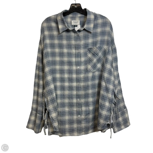 Top Long Sleeve By American Eagle In Blue, Size: Xl