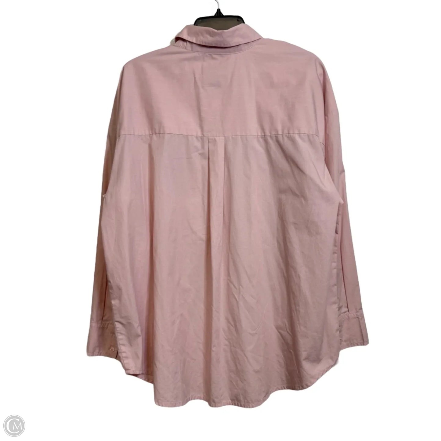 Top Long Sleeve By Abercrombie And Fitch In Pink, Size: L