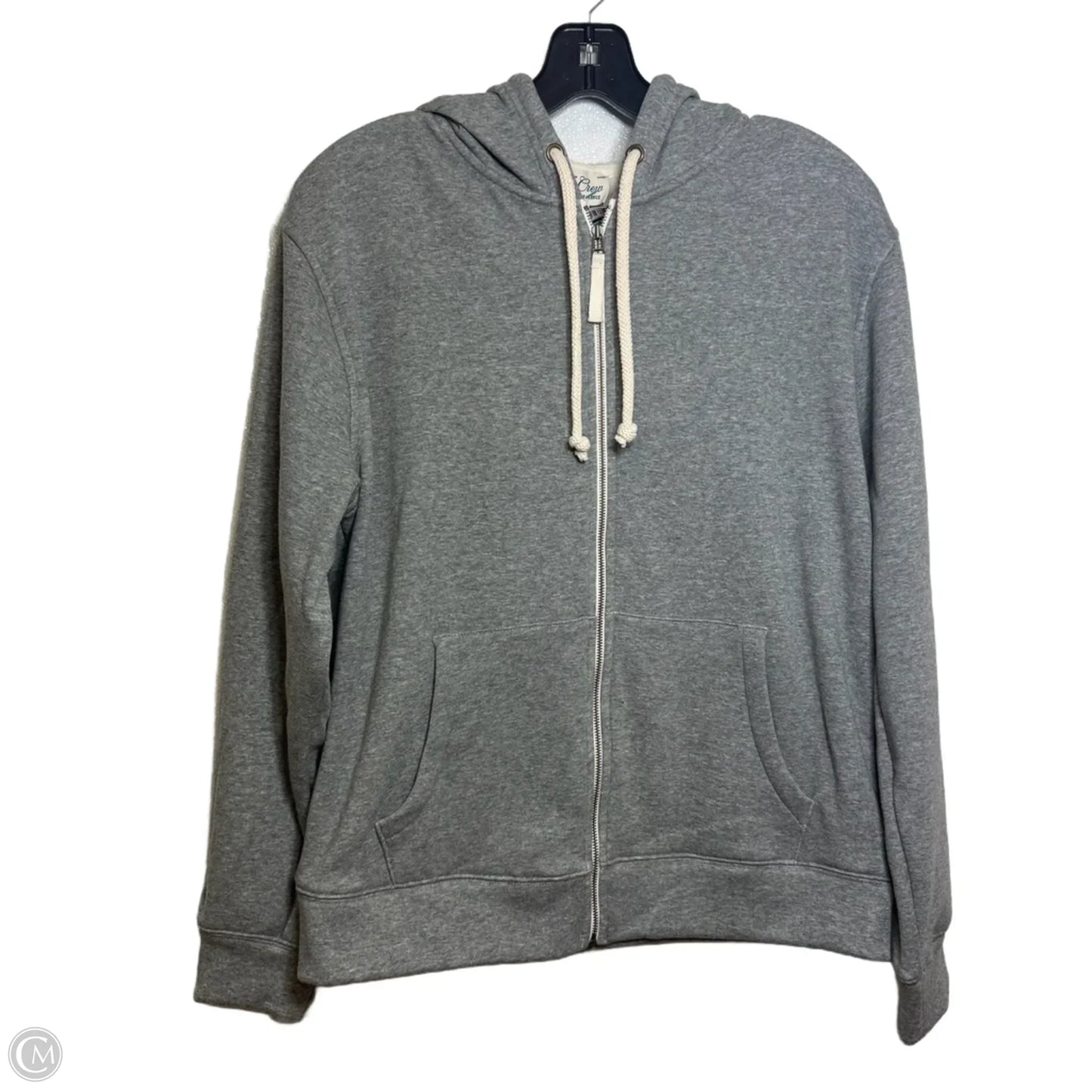 Sweatshirt Hoodie By J. Crew In Grey, Size: M