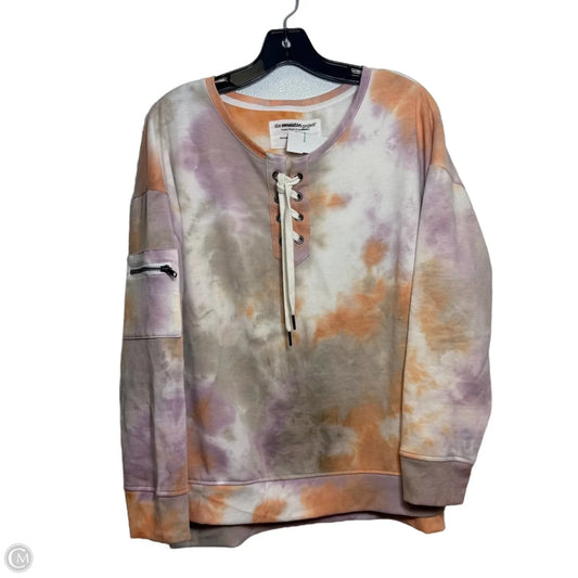 Sweatshirt Collar By The Sweatshirt Project In Tie Dye Print, Size: M
