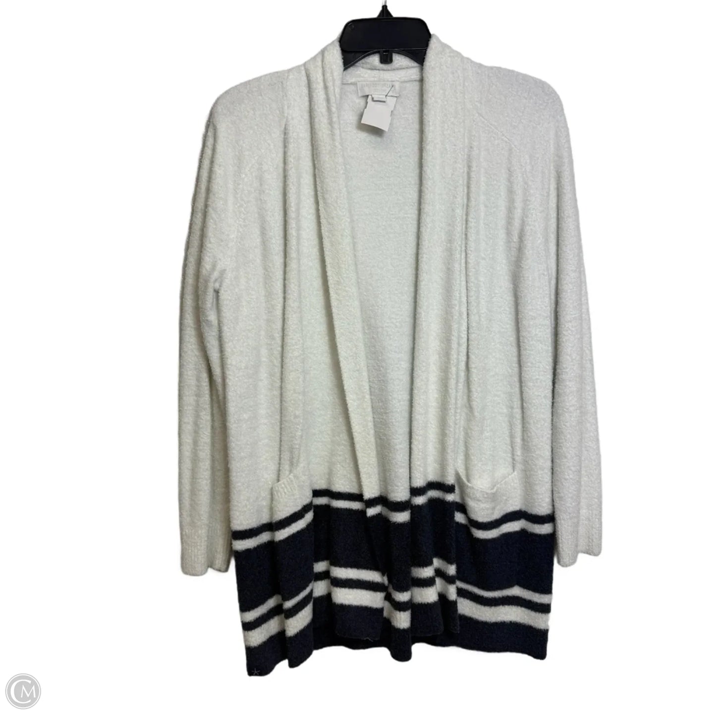 Cardigan By Barefoot Dreams In White & Yellow, Size: L