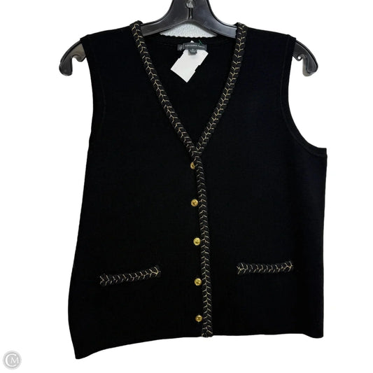 Vest Other By Adrianna Papell In Black, Size: M