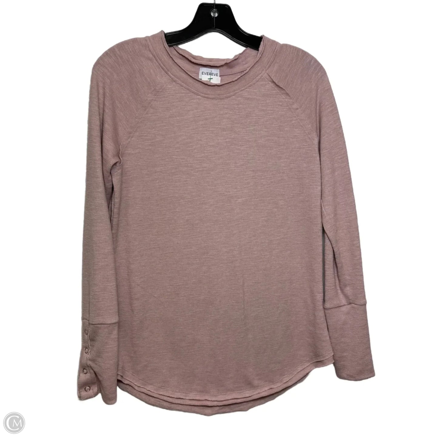 Top Long Sleeve By Evereve In Pink, Size: S