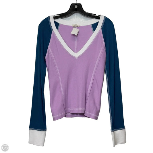 Top Long Sleeve By Pilcro In Multi-colored, Size: Xs