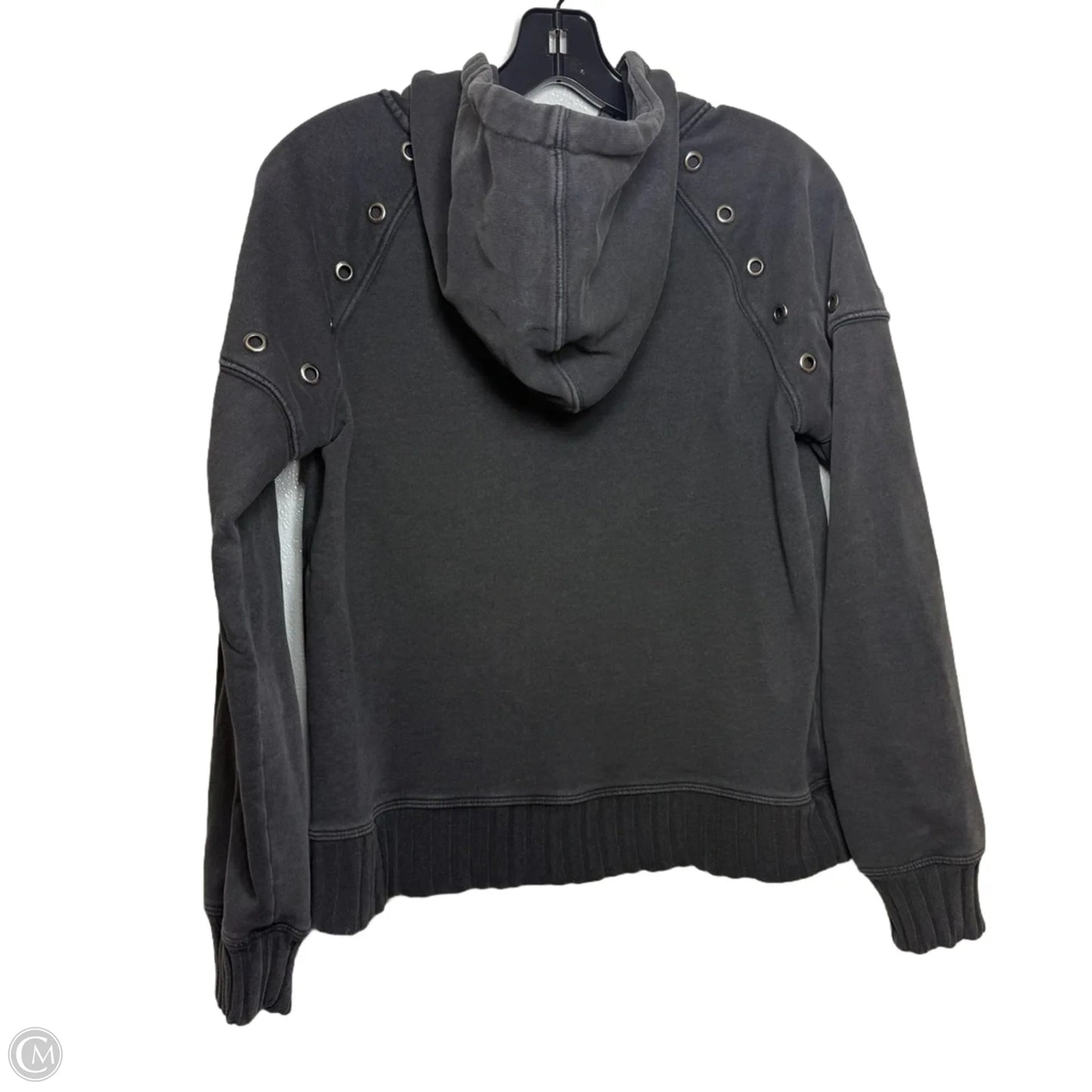 Sweatshirt Hoodie By Evereve In Grey, Size: S