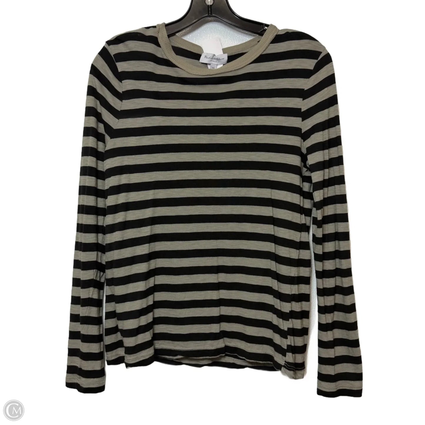 Top Long Sleeve By Michael Stars In Striped Pattern, Size: Xs