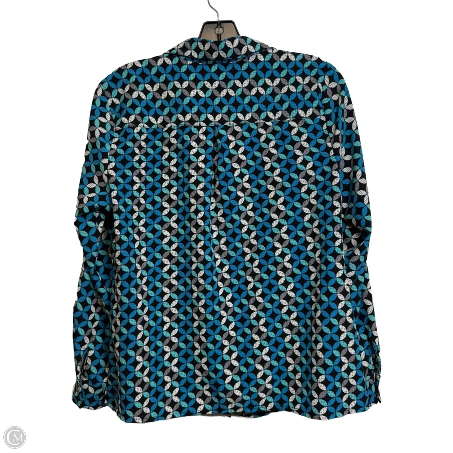 Top Long Sleeve By Ny Collection In Blue & Green, Size: M