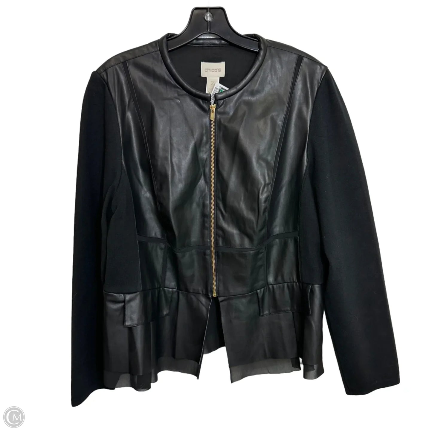 Jacket Other By Chicos In Black, Size: L