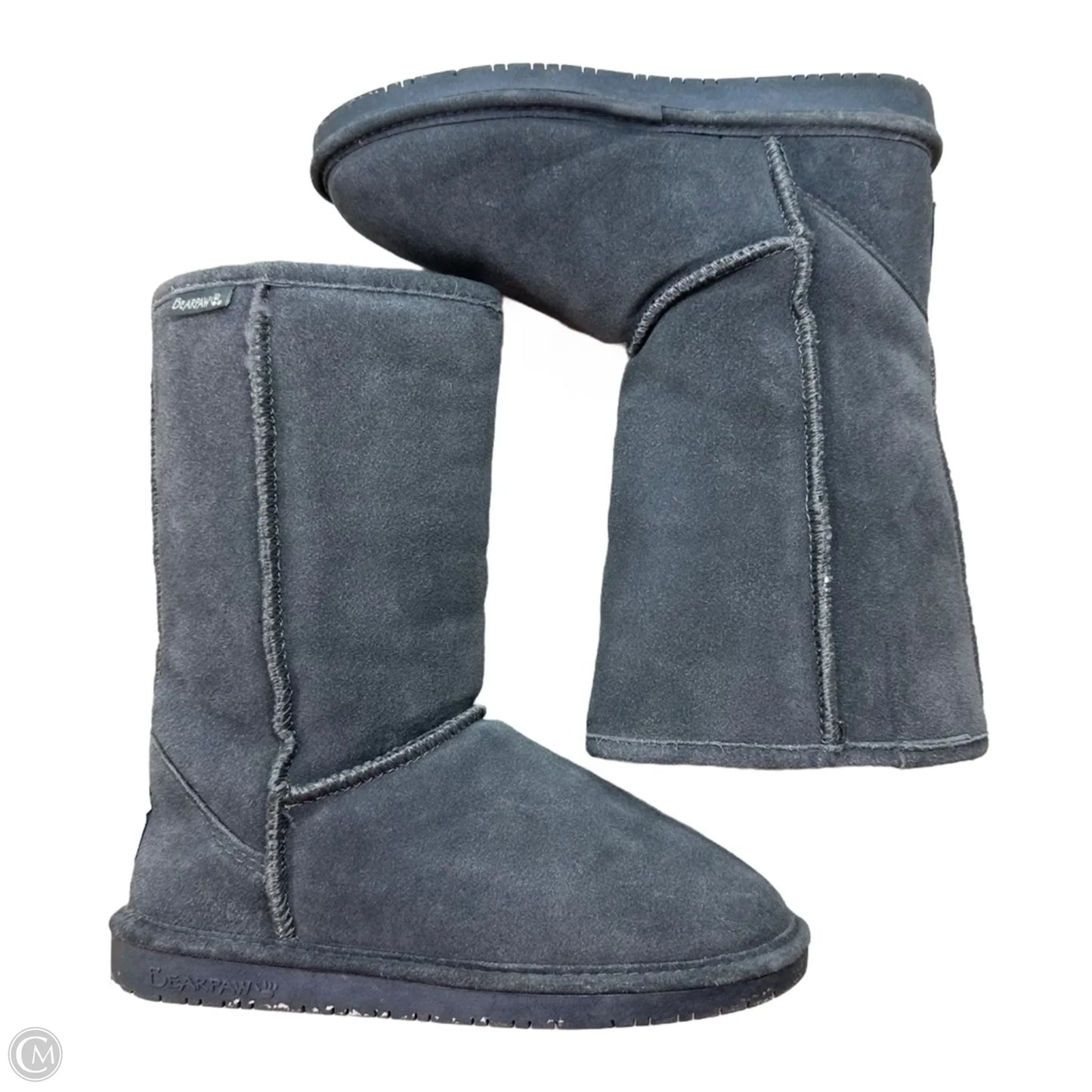 Boots Knee Flats By Bearpaw In Grey, Size: 6