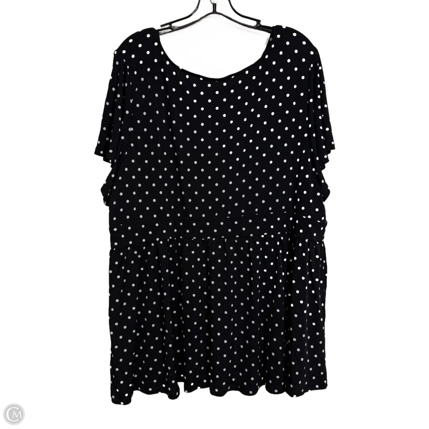 Top Short Sleeve By Torrid In Polkadot Pattern, Size: 4x