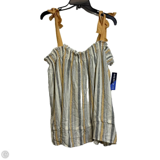 Top Sleeveless By Clothes Mentor In Striped Pattern, Size: 4x